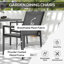 Steel Patio Dining Set Table,