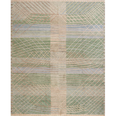 Scandia Pile Wool Geometric Area Rug