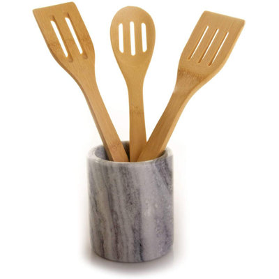 Marble Round Utensil Crock