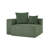 Upholstered Green Corduroy Accent Lounge Chair with Pillow – Fully Compressed, No Assembly Required-398054382