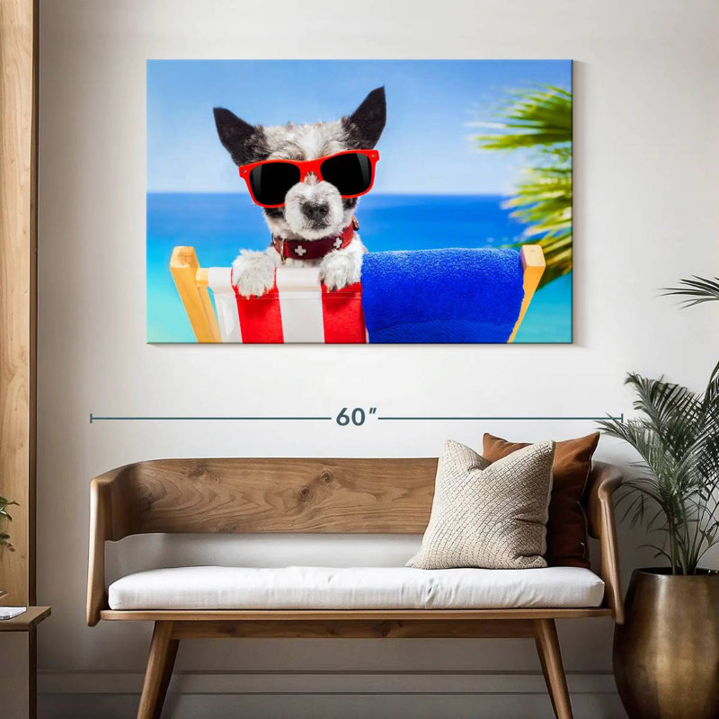 Ketti Beach Chic Dog, H 32 po x l 48 po