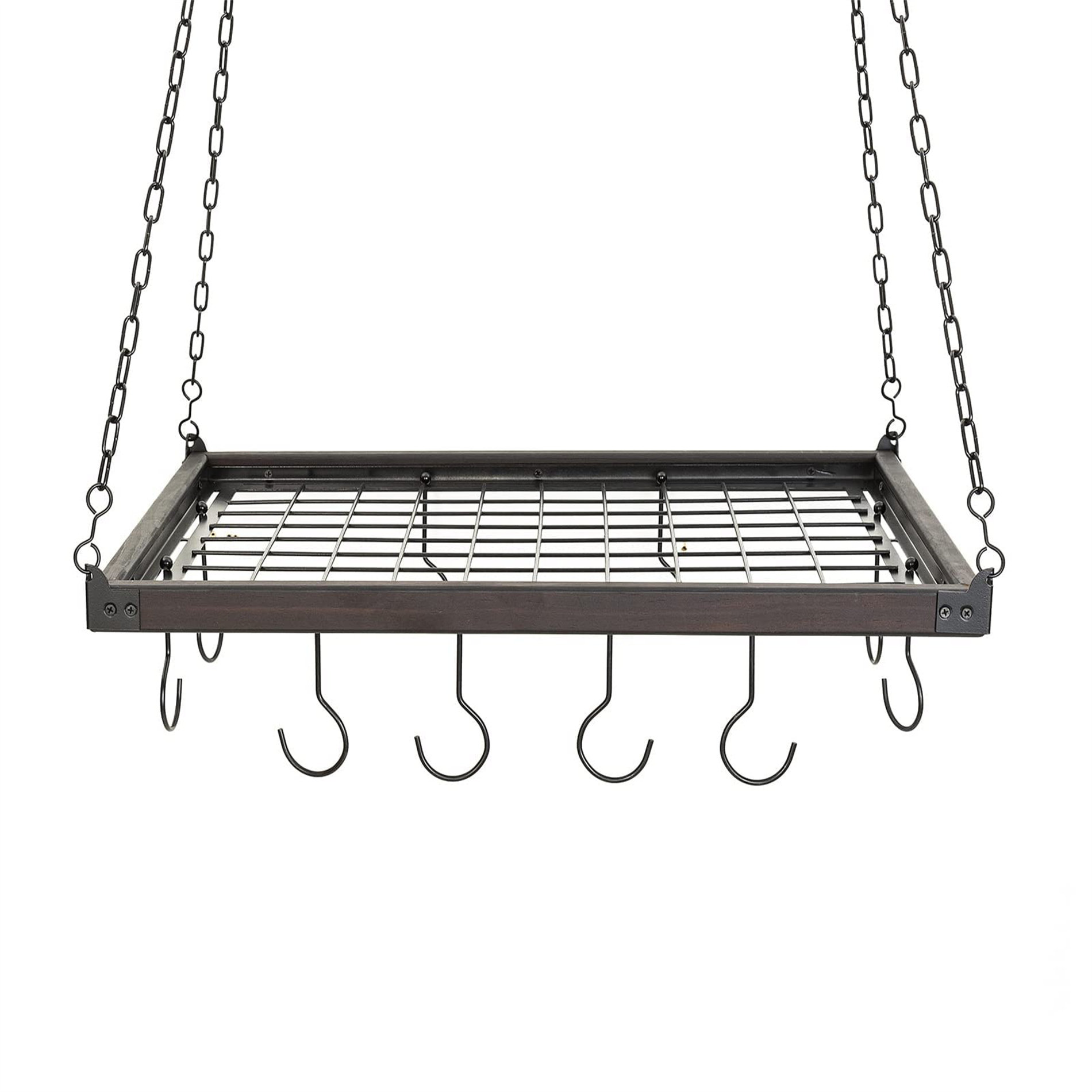 Prep & Savour Delauter Hanging Ceiling Pot Rack 34-Inch for