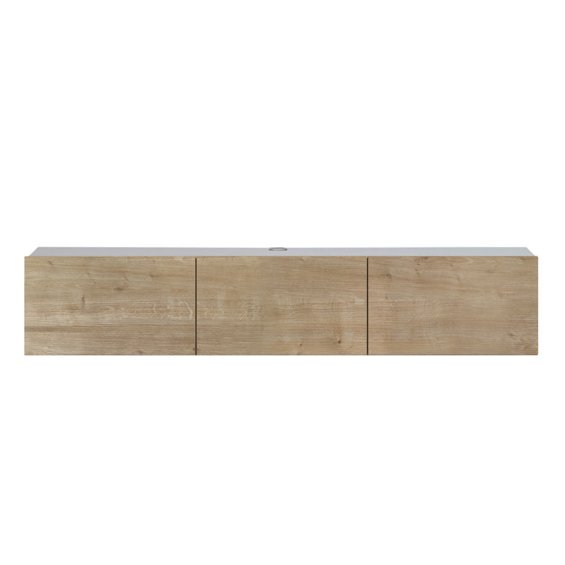 Beverlie TV Stand for TVs up to 78", Oak/White