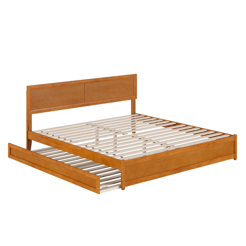 Lit plateforme Astley, Très grand, Caramel clair