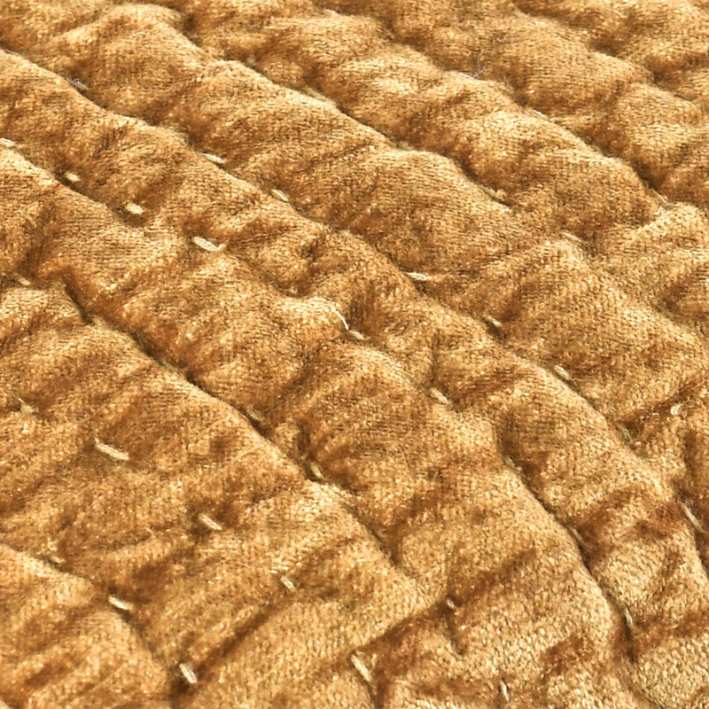 Velvet Quilt, King Quilt, Ivory