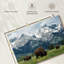 Grand Teton American Buffalo Herd sur toile-445041066