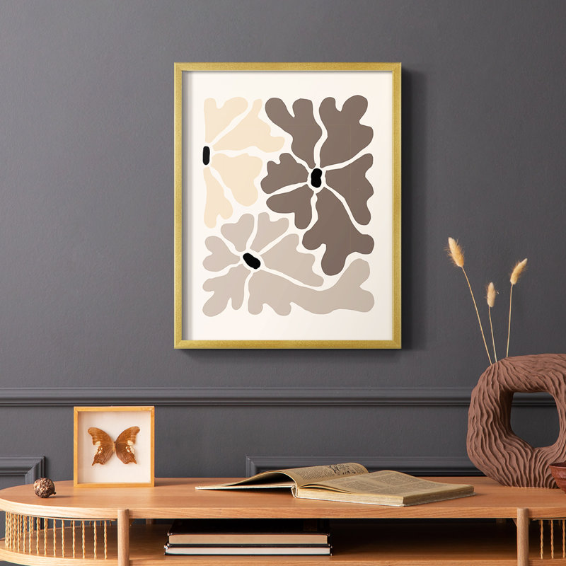 Matisse CCLXI, reproduction encadrée - bois massif, H 28 po x l 22 po, Doré