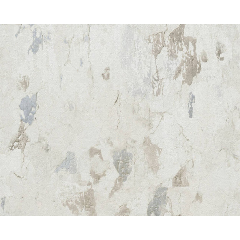 Rouleau de papier peint texturé L 33 pi x l 21 po Mahraj Street, Crème/gris