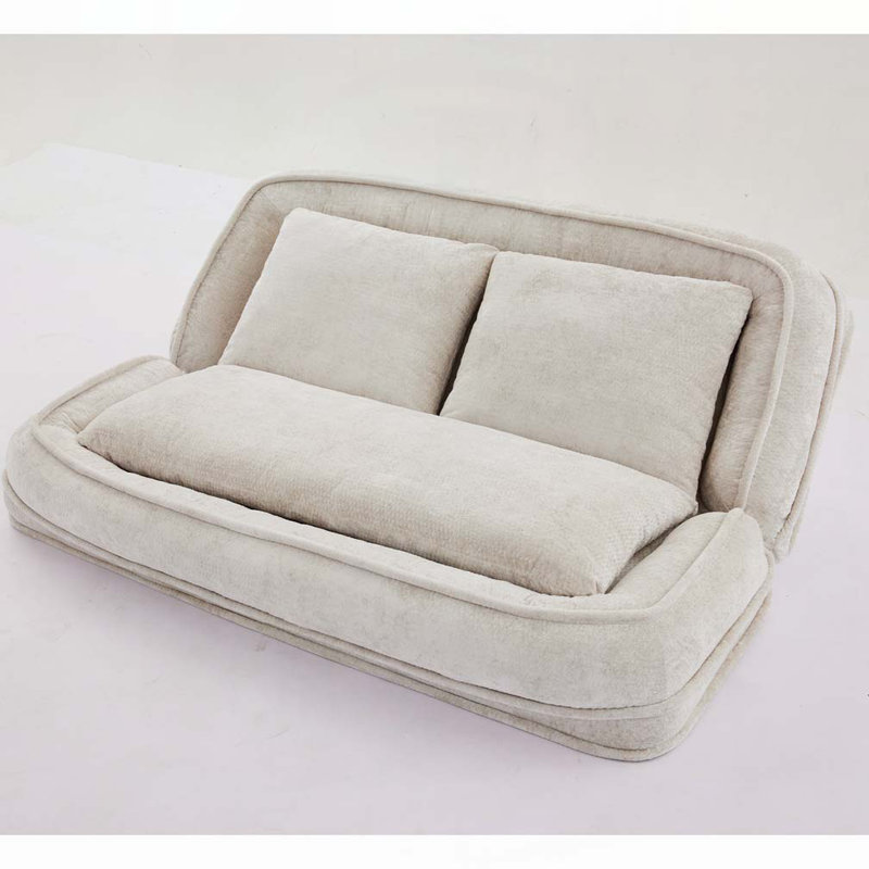 Lit double pour chien avec canapé réglable, Beige