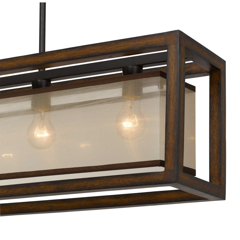 Lustre rectangulaire à 4 lumières Swann