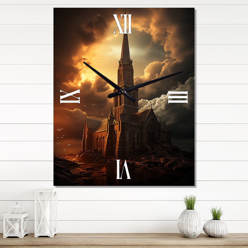 Horloge murale, H 40 po x l 30 po x P 1 po