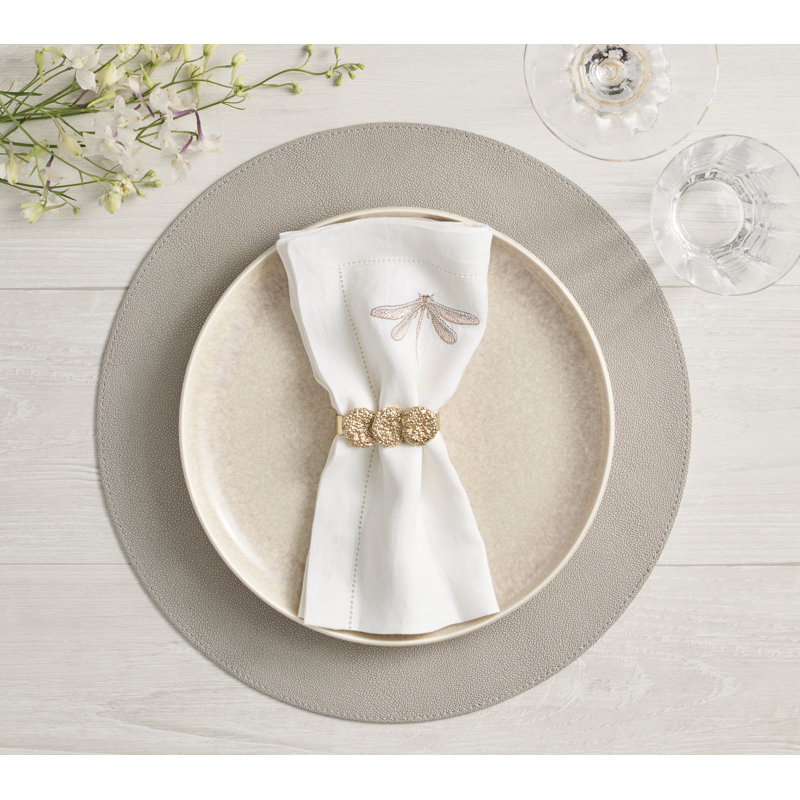 Icons Placemat, Gray/Elephant