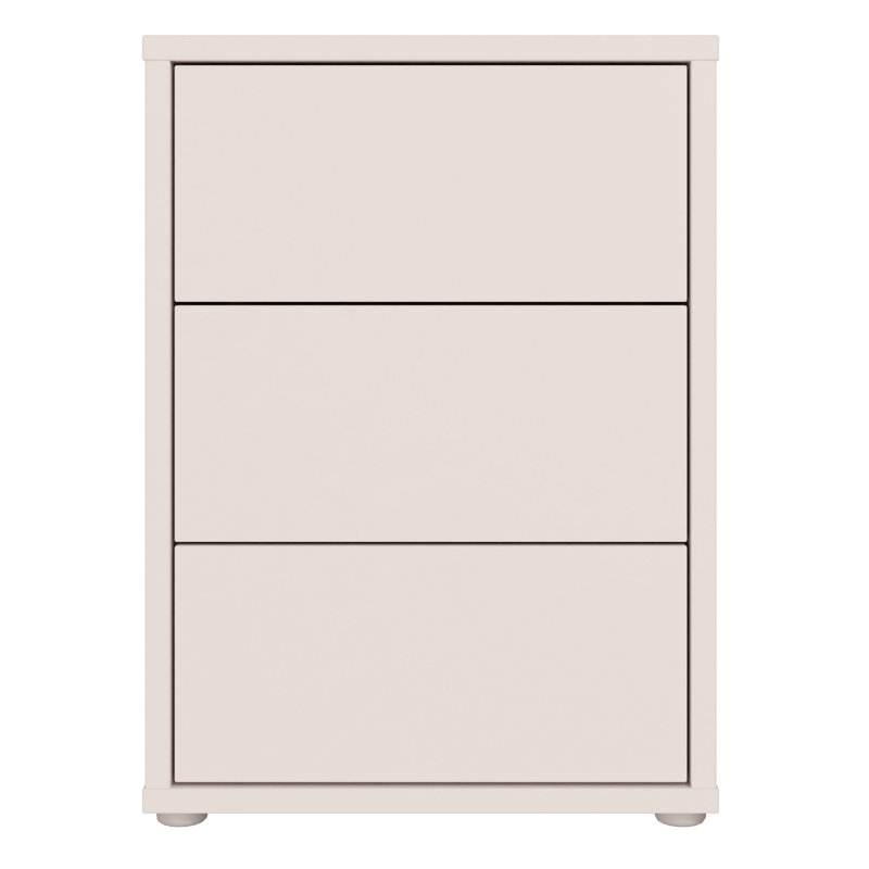 49.8cm W Manufactured Wood Bedside Table, Beige