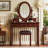 Vanity Desk with Adjustable Angle Mirror