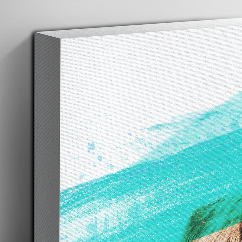 Highland Cow - Wrapped Canvas, 50cm H x 76cm W