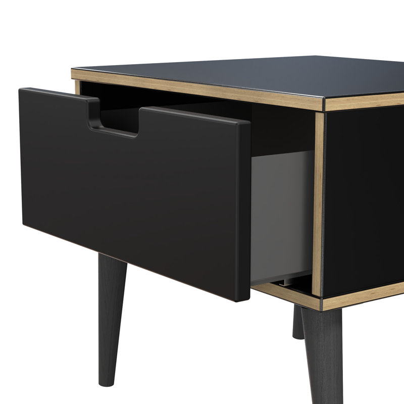 Buldir 45cm W Manufactured Wood Bedside Table