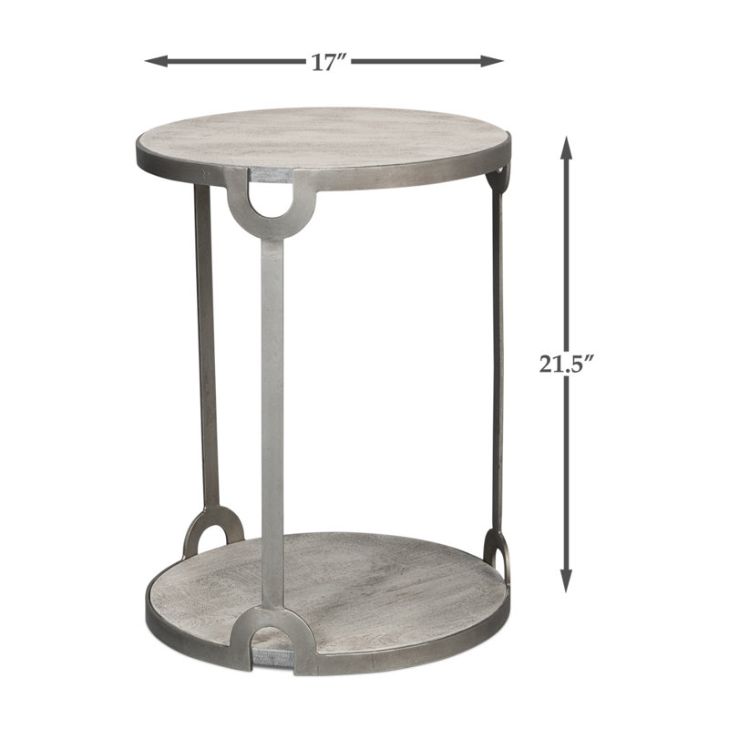 Phin Solid Wood Top End Table