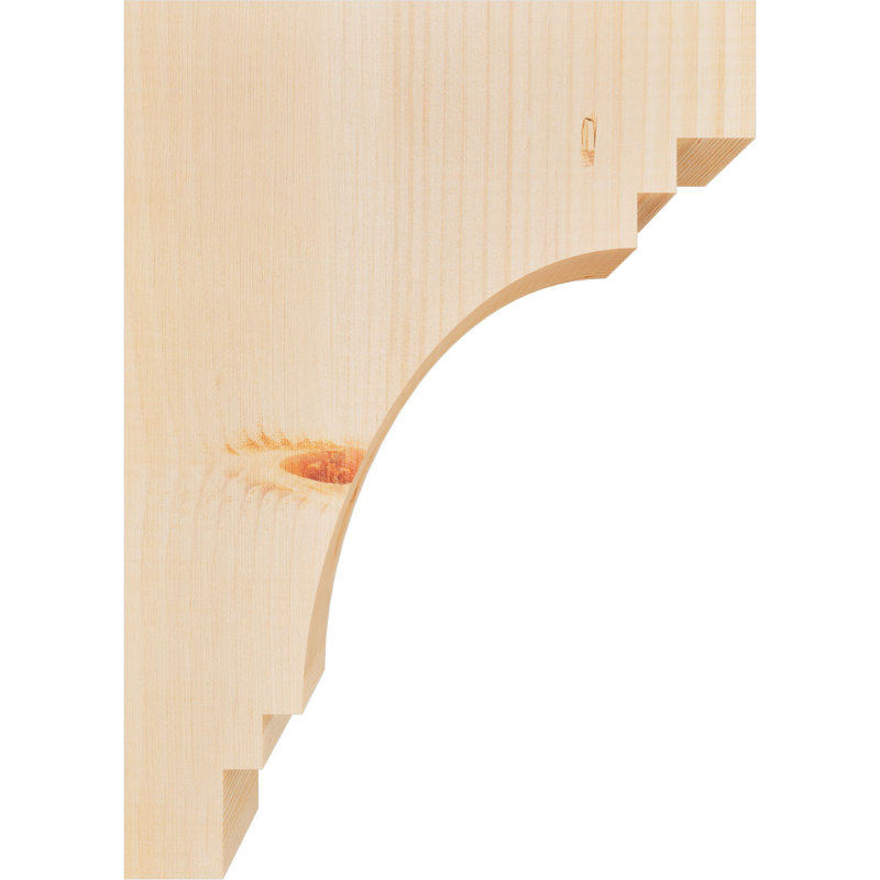 Corbeau Pescadero, H 16 po x l 3,5 po x P 12 po, Sapin de Douglas, Lisse