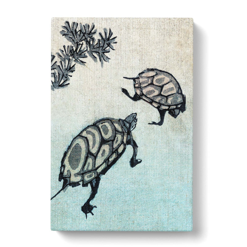 Kame Turtles by Ando Hiroshige - Wrapped Canvas Painting, 76cm H x 50cm W x 3cm D