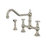 Edwardian™ Perrin and Rowe® Double Handle Athenian Kitchen Faucet with Cross Handle