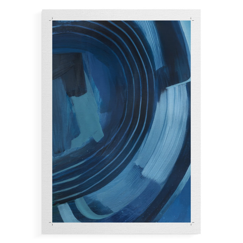 Blue Sighs I - Impression sur toile seulement - NON CADRE, H 27 po x l 18 po