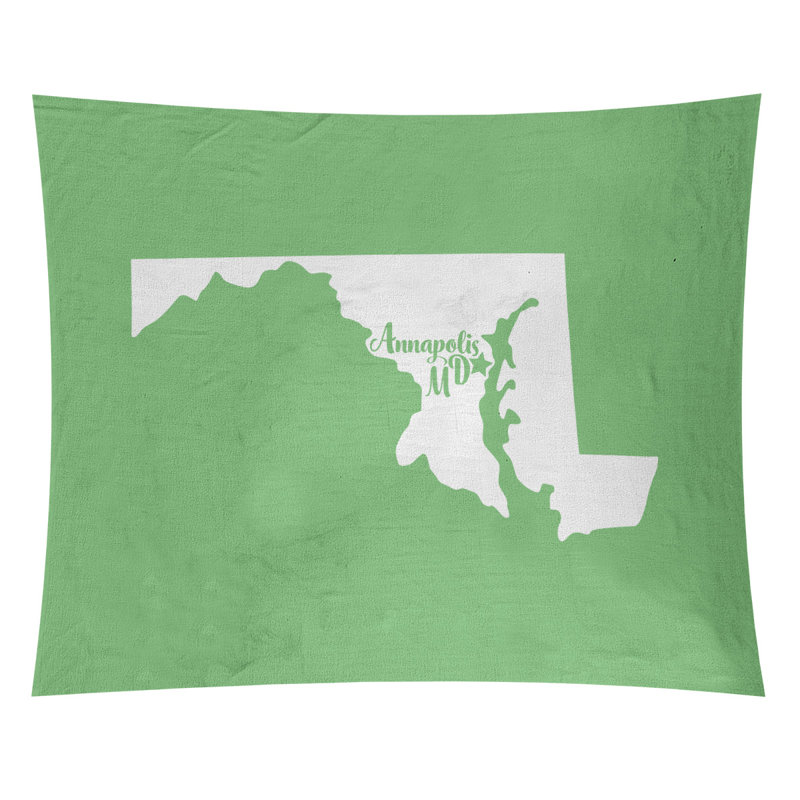 Polyester Tapestry, 68" H x 80" W, Green