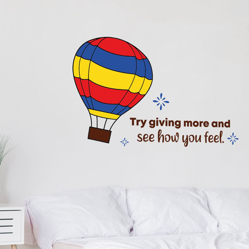Text & Numbers Wall Decal, 15" H x 30" W x 0.05" D