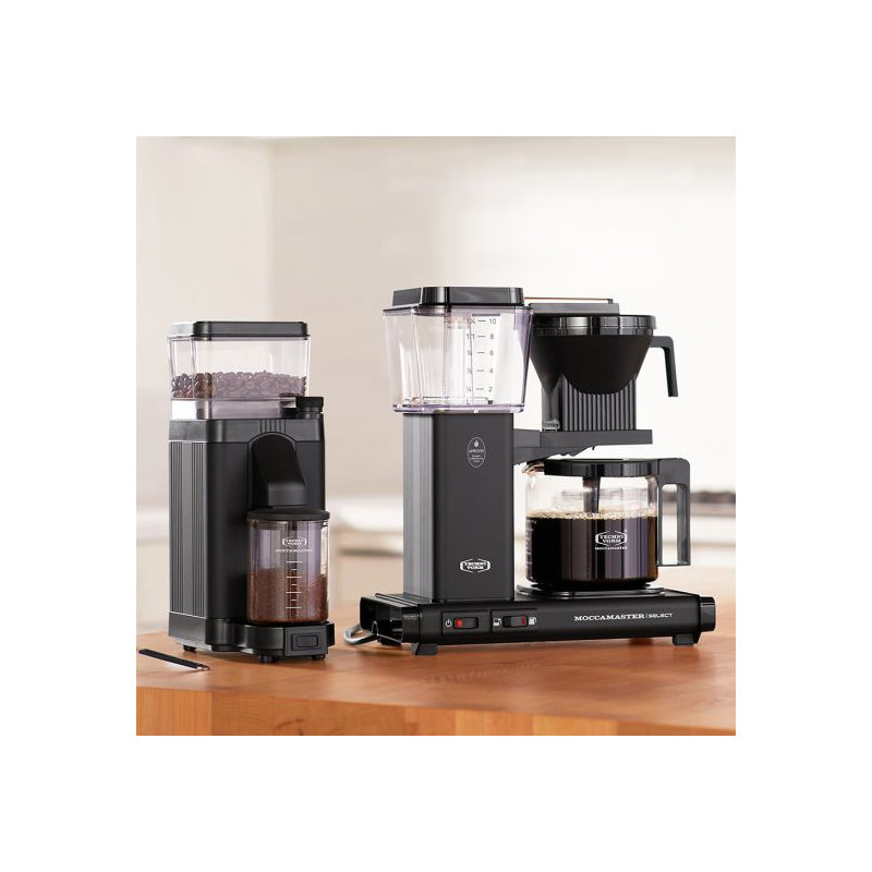 Moccamaster Electric Burr Coffee Grinder, Matt Black