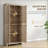 72" Freestanding 4-Door Kitchen Pantry