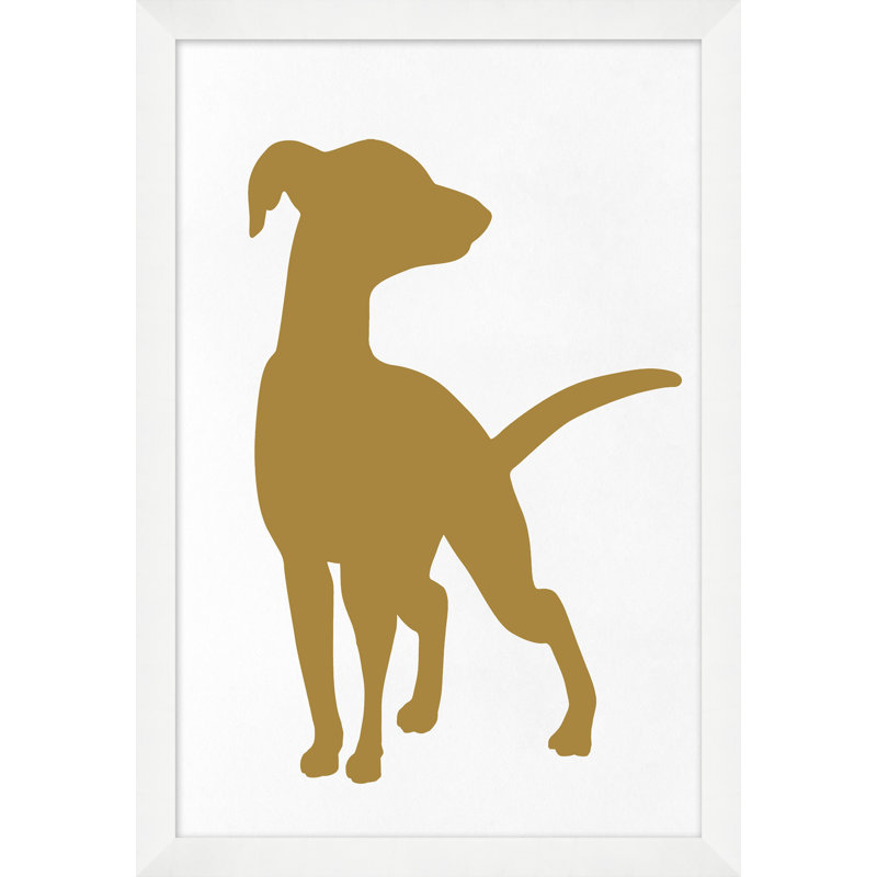 «Dog Views 2» par Thom Filicia - Peinture encadrée sur papier