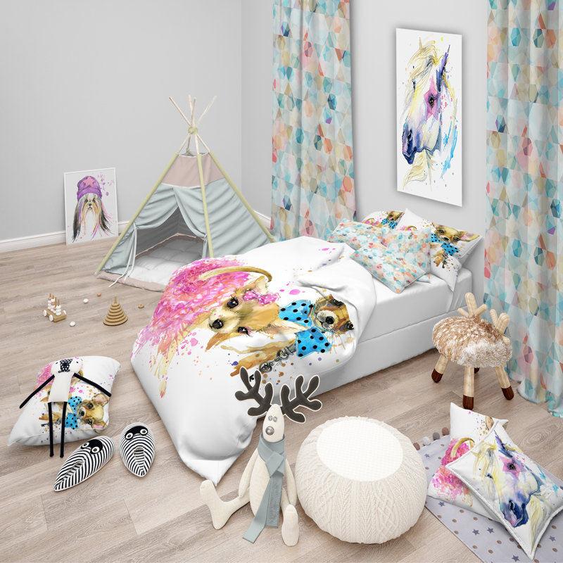 Ensemble de housse de couette moderne et contemporaine, Housse de couette double / grand et 2 taies
