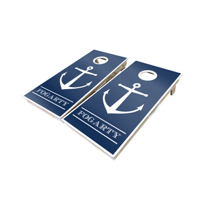 10 Piece Anchor Fogarty Custom Cornhole Board Set