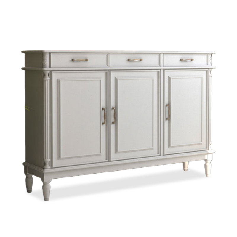 Banc de rangement blanc en bois manufacturé, Blanc