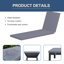 Chaise longue inclinable d'extérieur réglable Trajen