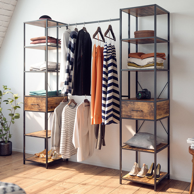 Fyrk Open 1/2 Wardrobe System
