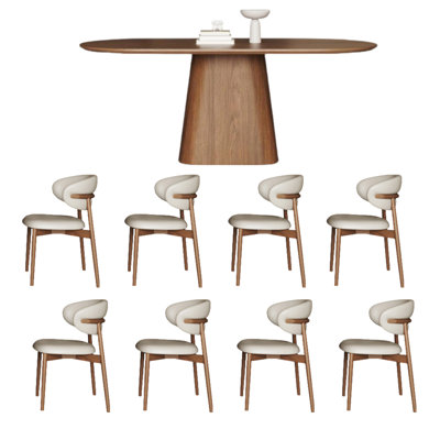Retro - style dining table and chair set
