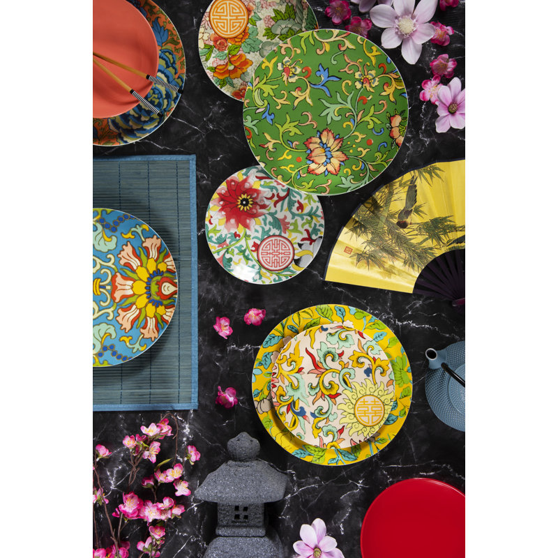 La Via Della Seta Piece Porcelain Dinnerware Set - Service for 6