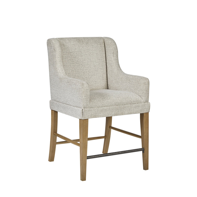 Tabouret de comptoir rembourré (ensemble de 2), Havane clair