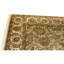 Hand Knotted Wool Oriental Area Rug in Green And Ivory