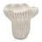 Sand And Cement Coral Planter 9.3X9x8.7 In, Textured Beige Finish, Wavy Irregular Shape For Herbs In Interior Decorative Planter, Appearance, Vertical Ridged Style Trailing Plants Display Home