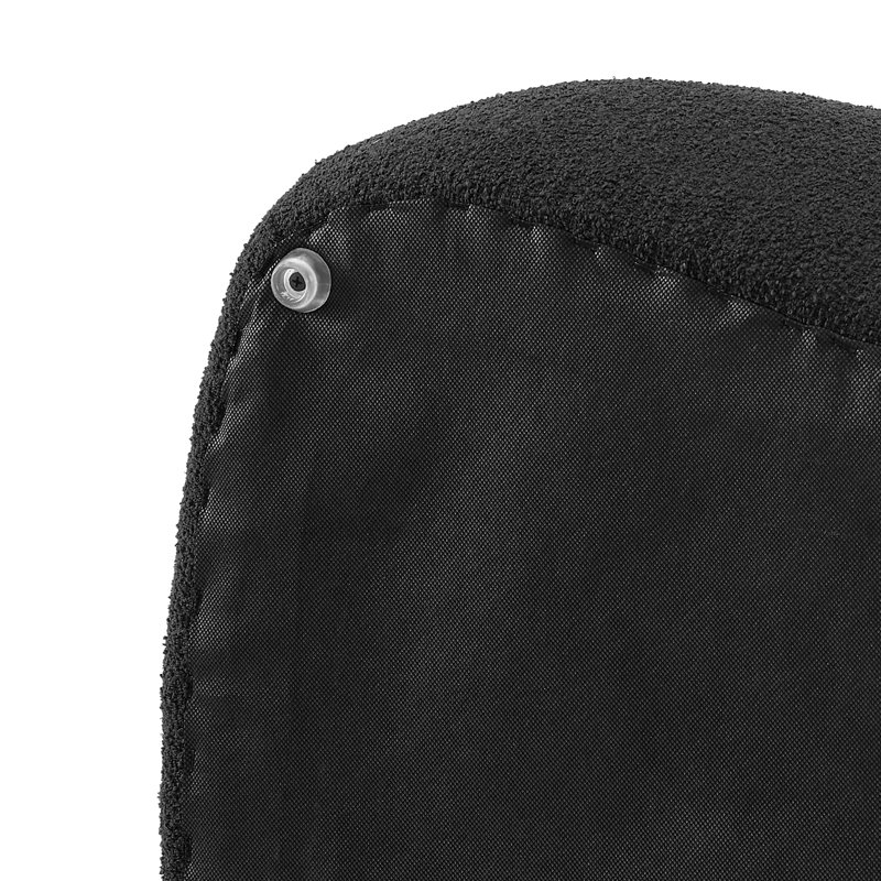 Endiya Upholstered Ottoman, Black