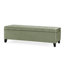 Repose-pieds rectangulaire en velours avec repose-pieds