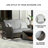 Erdita 55.5'' Wide Straight Loveseat with Cushions