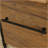 L-Shaped Desk, Brown Finish