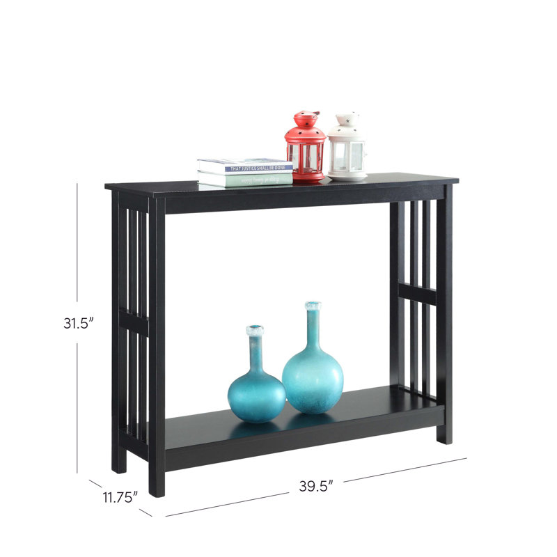 Meribelle 39.5'' Console Table, Black