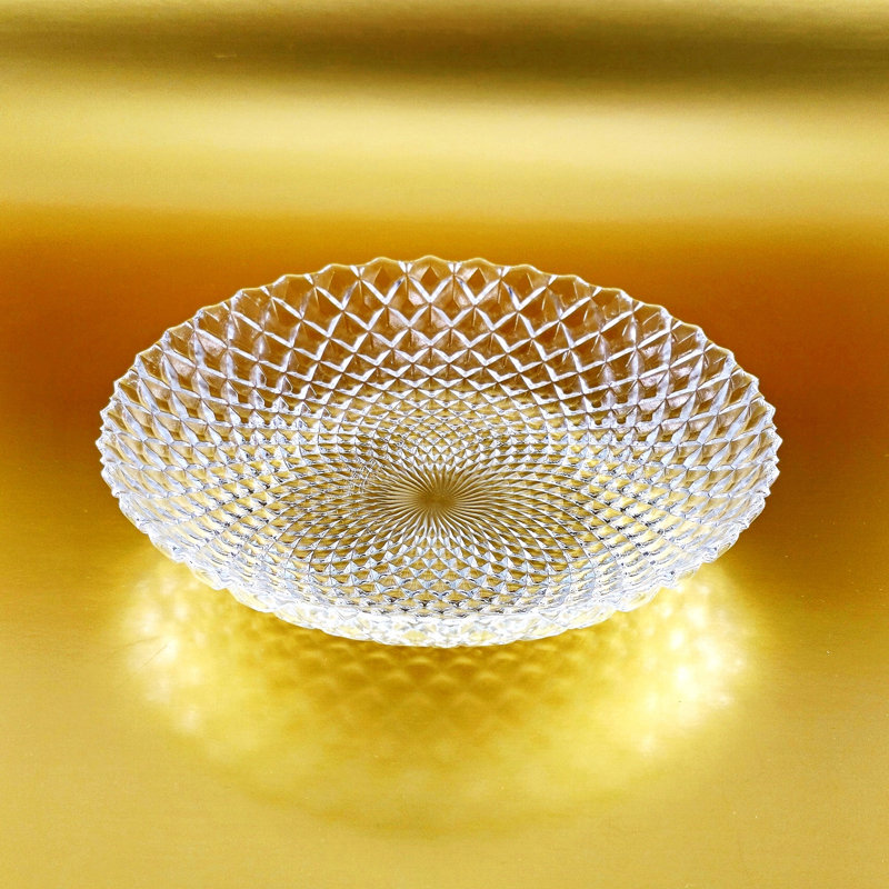 Assiette à soupe en verre Lytia