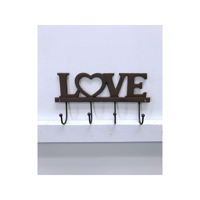 Portemanteau mural en fonte « Love » Fairhill