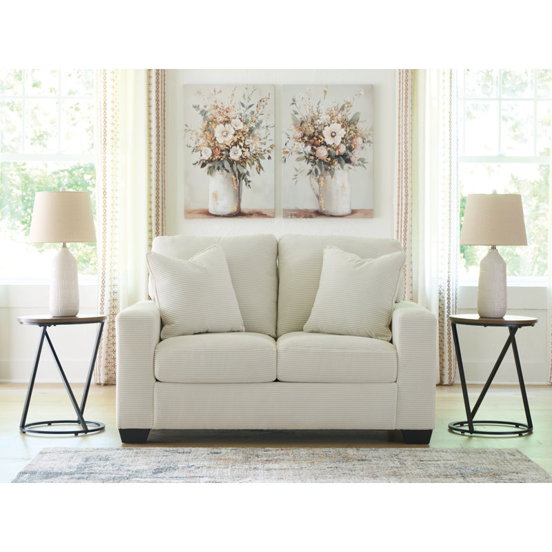Barnes Loveseat, White
