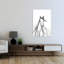 Art mural cheval contemporain à crinière-129153707