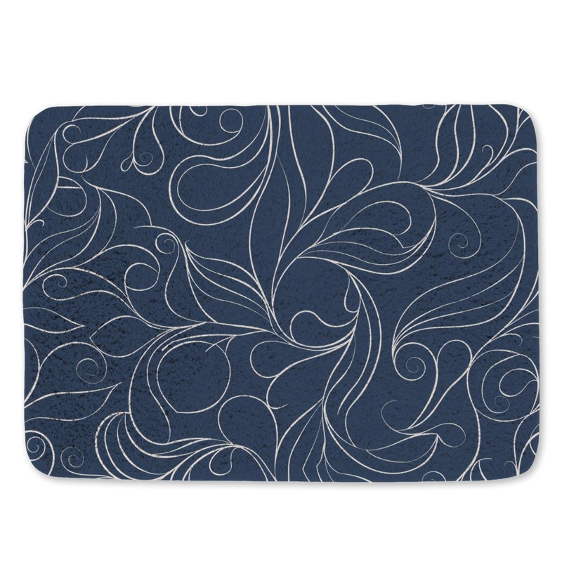 Tapis de bain en microfibre / microsuède Kerina, L 21 po x L 34 po